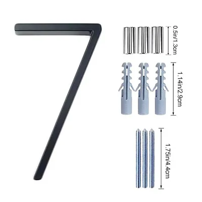 New 5  Stainless Steel Floating House Number Outside Metal Modern House Numbers • $7.99