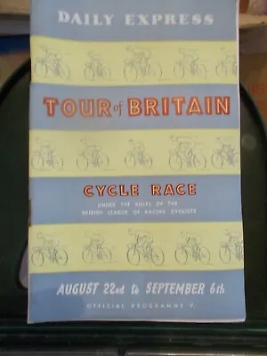 £16 • Buy Vintage DAILY EXPRESS.  TOUR OF BRITAIN CYCLE RACE Official Programme 1952