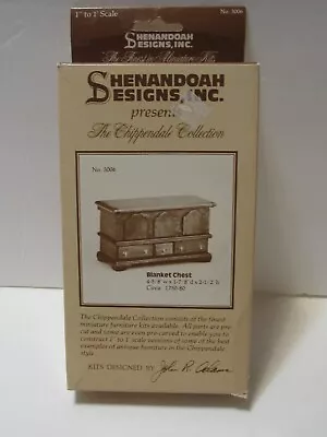 Shenandoah Miniature Dollhouse Furniture Kit NIB Blanket Chest 3006 • $19.99