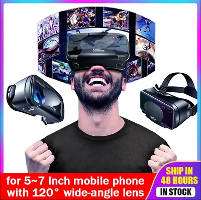 Virtual Reality VR Headset VRG Pro Full Screen 3D Glasses For Android Apple-IOS • $24.99