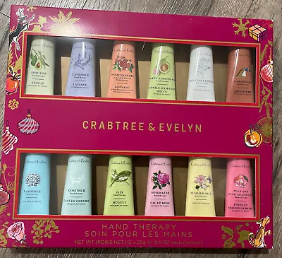 Crabtree And Evelyn Hand Therapy 12 Piece Gift Set Brand New And Boxed • £42.99