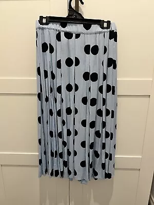 Gorman Blue Polka Dot Midi Skirt 10 • $20