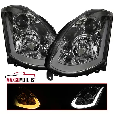 Smoke Projector Headlights Fits 2003-2007 Infiniti G35 W/ Sequential LED Signal • $338.84