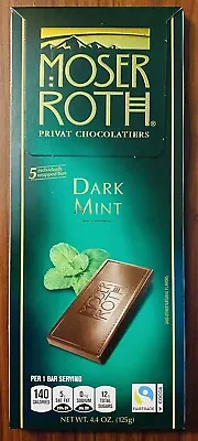 **NEW** ( 1 ) MOSER ROTH PREMIUM CHOCOLATE DARK MINT 5-BAR 4.4-oz PACK NEW • $10.99