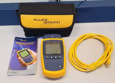Fluke Networks MicroScanner2 Cable Verifier With Manual & Case • $360