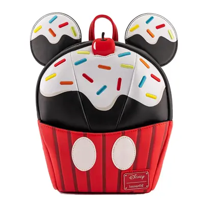Loungefly Mickey Mouse Sprinkle Cupcake Cosplay Mini Backpack • $159.99