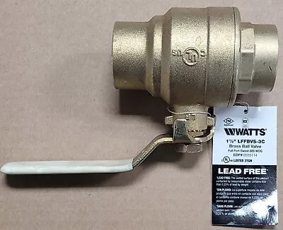 Watts 1 1/2 Sweat Ball Valve Lead Free • $42