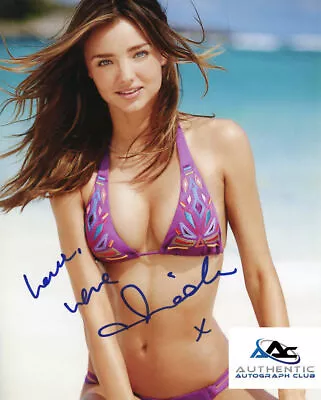 MIRANDA KERR AUTOGRAPH SIGNED 8x10 PHOTO VICTORIA SECRET SUPERMODEL COA • $80