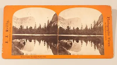 Yosemite Valley California Stereoview Photo Mirror Lake J.J. Reilly • $25