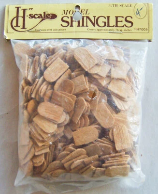 $14.75 • Buy Houseworks 400 Wood Fishscale Dollhouse Shingles #H7005 Half Scale 1:24, Sealed!