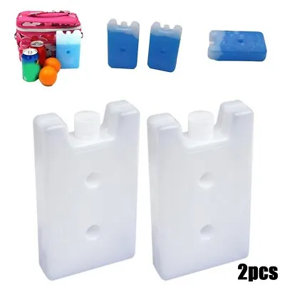 Long Lasting Reusable Ice Blocks For Lunch Boxes Pack Of 2 Stay Cool All Day • £9.32