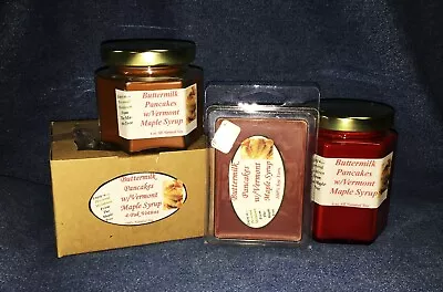NEW Hand Poured Soy Candles Tarts & Votives - Buttermilk Pancakes & Maple Syrup • $13.45
