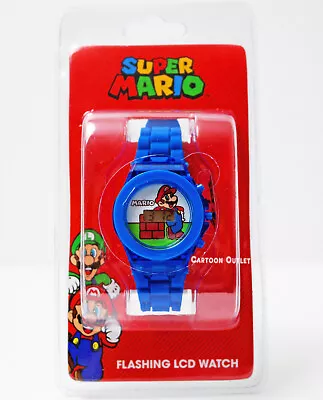 Super Mario Watch Kids Boys Digital Wristwatch Flashing Lights Reloj Nintendo  • $17.09