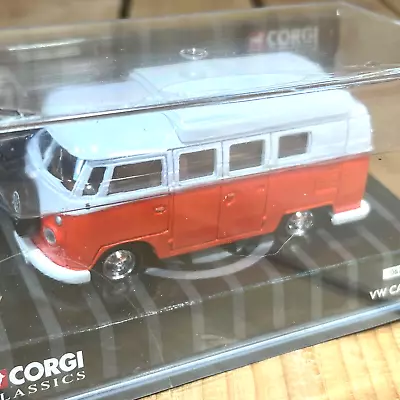 Vintage Volkswagen VW Camper Bus Corgi Classics 1:43 Scale Diecast Van W/ Case • $59.88