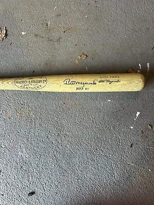 Bill Mazeroski Autograph “Little Pirate” Signed Bat HOF 01 Pittsburgh Pirates • $259.99