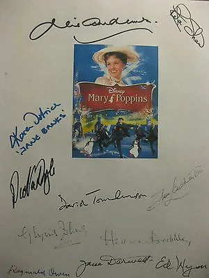 Mary Poppins Signed Film Script X11 Dick Van Dyke Julie Andrews David Tomlinson  • $19.99