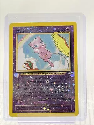 Mew 2001 Pokemon Southern Islands Reverse Holo Swirl Q0915 • $20.50