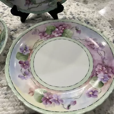 Rosenthal Versailles Bavaria 8” Cabinet Plates Hand Painted Set Of 12. BEAUTIFUL • $200