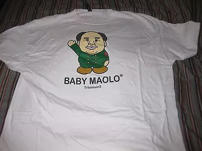 Triumvir Baby Maolo China Chinese Dictator Mao Zedong T-SHIRT SZ XL • $40