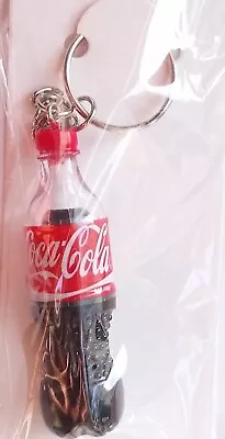 Vintage Old Keyring Key Chain Plastic Food Snack Bottle Coca Cola Coke Drink  • £15.95