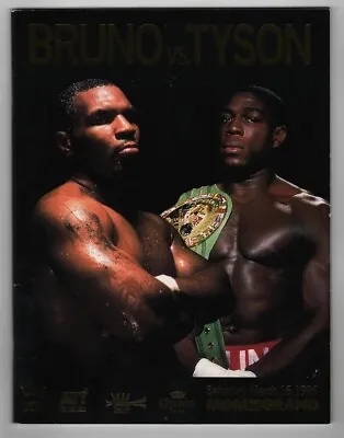1996 Frank Bruno V Mike Tyson II Program 3/16 MGM Grand Vegas Ex/MT • $39.96