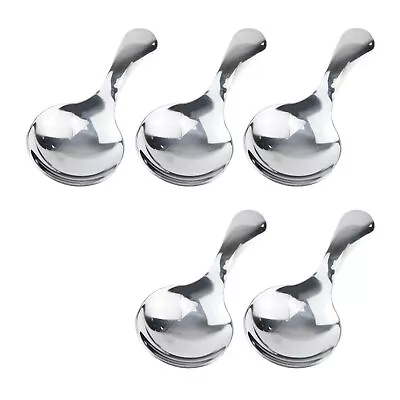 Stainless Steel Mini Short Handle Spoons For Coffee Espresso Spoons Round Hea... • $15.96