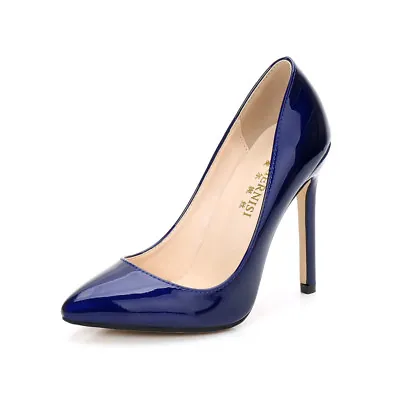 £29.82 • Buy Men's Pumps Drag Queen Silver Crossdresser High Heels Pointy Women Shoes 35-46