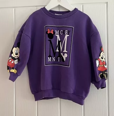 Next Kids Disney’s Minnie & Mickey Mouse Theme Jumper (4-5 Years) • £4.55