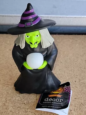 Motion Activated Witch Blow Mold Ball Light & Sound Halloween Screams Lights Up • $9.99