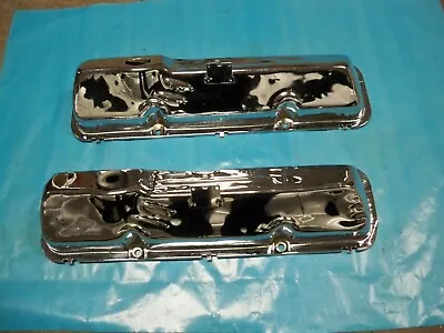 352 390 427 Chrome Valve Covers 1966 1967 Ford Fairlane Ranchero Galaxie 500 XL • $280