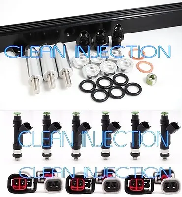 Toyota Soarer Chaser Supra 1JZGTE 1JZ-GTE Turbo 850cc Black Fuel Rail Injectors • $974.19