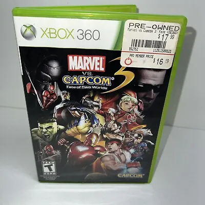 Marvel Vs. Capcom 3: Fate Of Two Worlds (With Manual Microsoft Xbox 360 Tested • $13.81