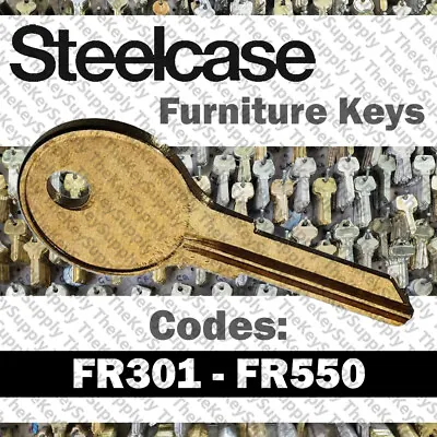 Steelcase FR Office Furniture Replacement Key Cut To Code FR301 - FR550 • $6.99