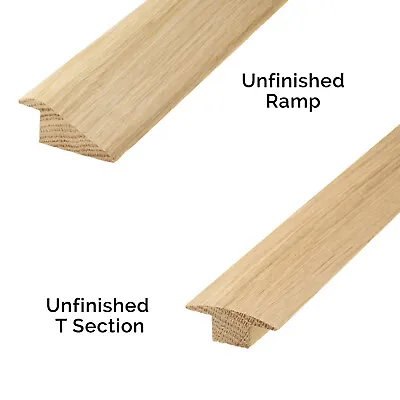 Solid Oak Door Bars Threshold Moulding Trim 0.9m Various Stains 15mm Or 20mm • £1.99