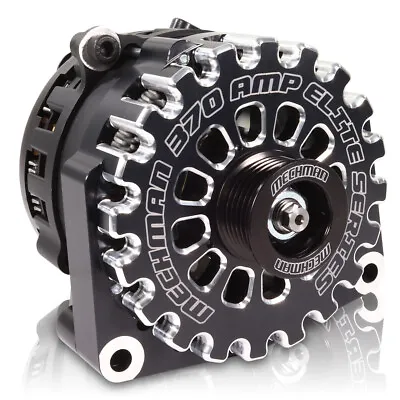 MECHMAN ALTERNATORS E Series 370 Amp Billet 6-Rib Alternator GM Full Size 04-06 • $652.27