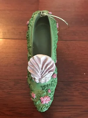 Metropolitan Museum Of Art Shoe Ornament Green Pink Floral Vanderbilt Evening • $14.95