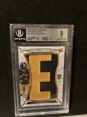 $74.99 • Buy 2013 Topps Supreme Le’veon Bell Rc Letter Patches Nameplate Letter E Sp# 1/1