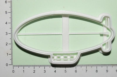 £4.60 • Buy  Air Ship Cookie  Cutter  3d Printed