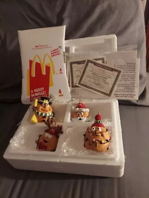 McDonald's 1996 McMemories 4 Ornament Set  A Merry McNugget Christmas  30621 • $75