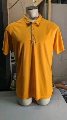 Oakley Hydrolix Polo Golf Shirt Men’s Orange Large Regular Fit Short Sleeve • $11