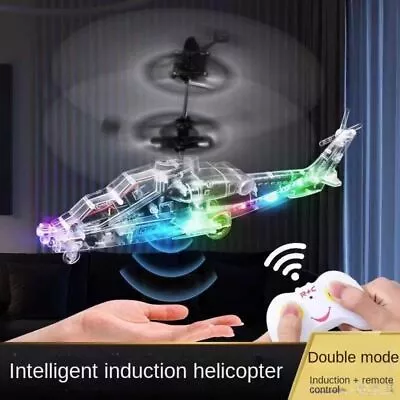 Red Blue Induction Toy Plastic Remote Control Drone Gift RC Plane  Boys Girls • $14.04