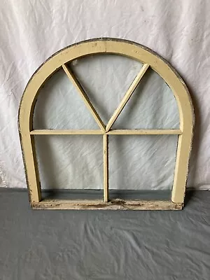 Antique 5 Lite 31x30 Arched Dome Top Window Sash Shabby Cottage Vtg Chic 397-23E • $350