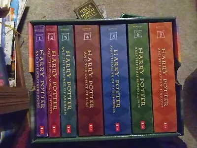 Harry Potter The Complete Series J.K. Rowling Books Box Set 1-7 Case Paperback • $19.50