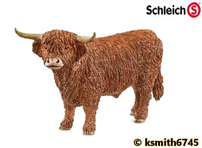 £8.35 • Buy Schleich HIGHLAND BULL Solid Plastic Toy Farm Pet Animal Cow * NEW *💥