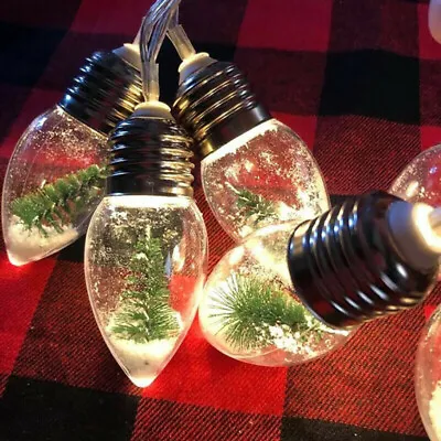 £7.79 • Buy 10LED SNOW Globe Fairy String Lights Christmas Tree Party Wedding Xmas Decor S