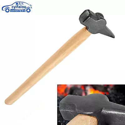 For Making Knives Forging Pliers Metal Working Tool Cross Peen Blacksmith Hammer • $62.93