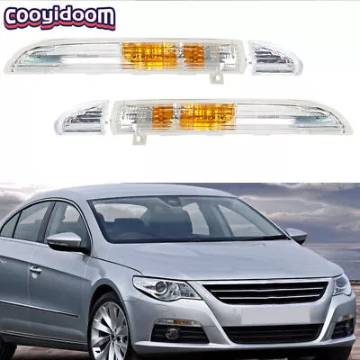 Pair Front Bumper Daytime Running Lamp Turn Signal Lamp For 2009-12 VW Passat CC • $32