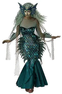 Dark Sea Siren Mermaid Adult Halloween Costume • $52.38