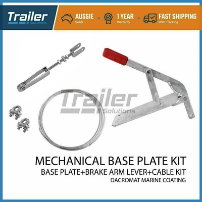 $44.89 • Buy Mechanical Trailer Hand Brake Cable Kit Adjuster Cable Clip Boat Coupling Base