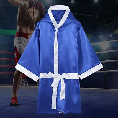 Men Boxing Robe Comfortable Boxing Stage Show Kickboxing Gown Bright Color • $19.84